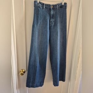 Pilcro High Waisted Wide Leg Jeans